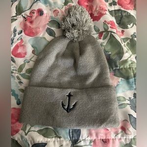 Seattle Kraken alternative logo folded Pom beanie